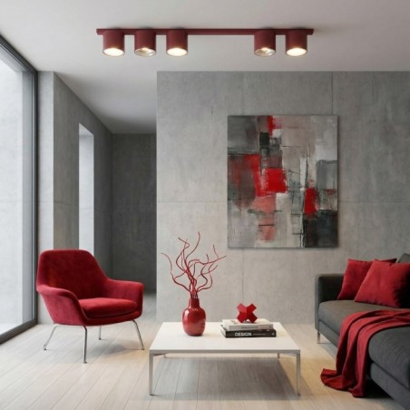 Asteria Ceiling Bar Garnet (5 lights)