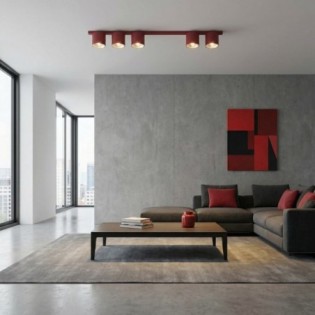 Asteria Ceiling Bar Garnet (5 lights)