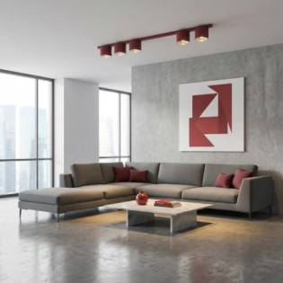 Asteria Ceiling Bar Garnet (5 lights)