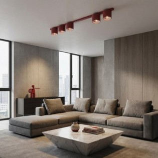 Asteria Ceiling Bar Garnet (5 lights)
