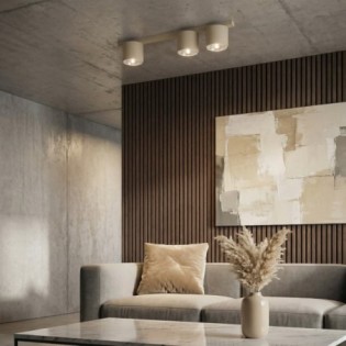 Asteria Beige Ceiling Bar (3 Lights)