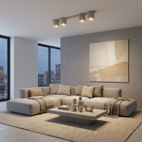 Asteria Beige Ceiling Bar (4 lights)
