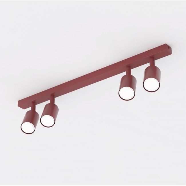Nestos Burgundy Ceiling Bar (4 lights)