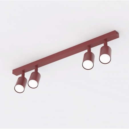 Nestos Burgundy Ceiling Bar (4 lights)