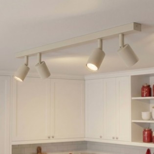 Nestos Beige Ceiling Bar (4 lights)