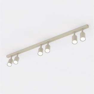 Nestos Beige Ceiling Bar (6 lights)