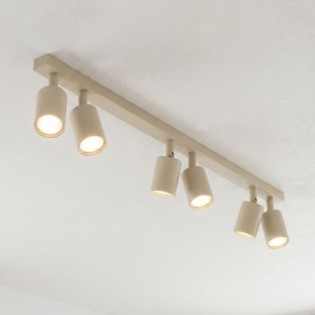 Nestos Beige Ceiling Bar (6 lights)