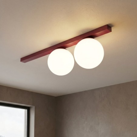 Ereni Granate Opal Ceiling Bar (2 lights)