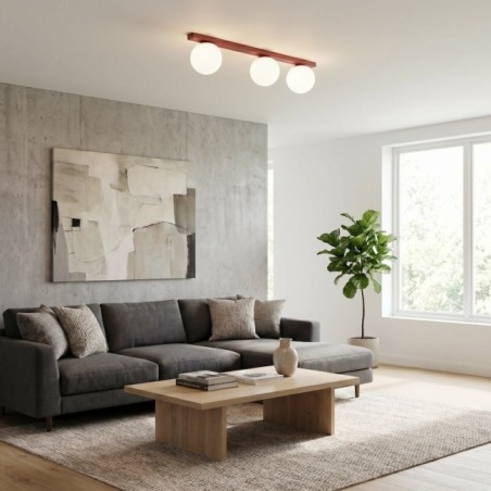 Ereni Granate Opal Ceiling Bar (3 lights)