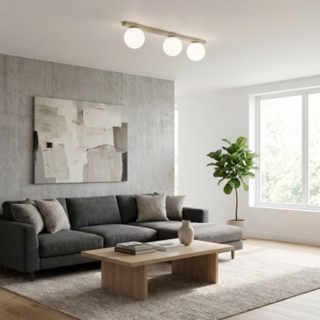 Ereni Moca Opal Ceiling Bar (3 lights)