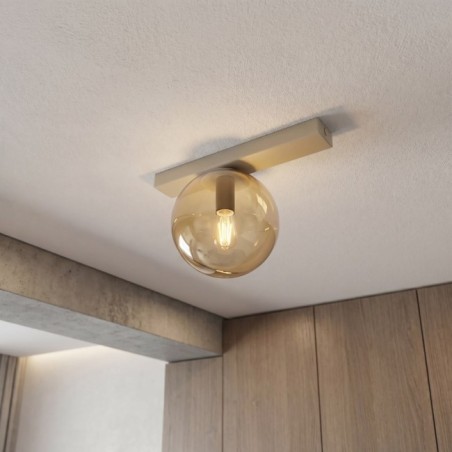 Ereni Moca Amber Ceiling Light