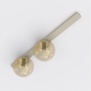 Ereni Moca Amber Ceiling Bar (2 lights)