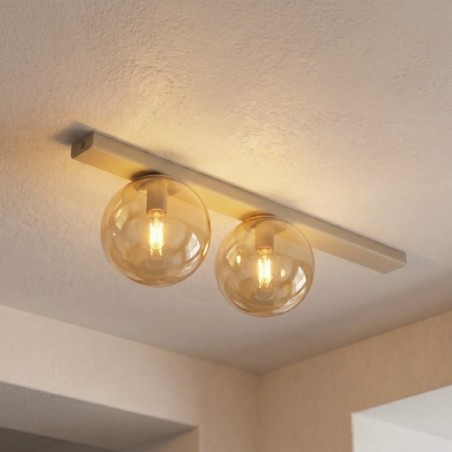 Ereni Moca Amber Ceiling Bar (2 lights)