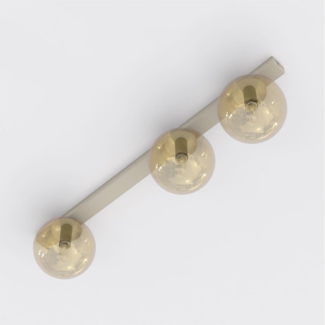 Ereni Moca Amber Ceiling Bar (3 lights)