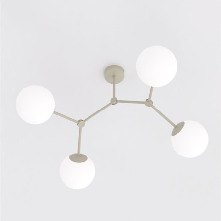 Lete Beige Opal Ceiling Light (4 lights)