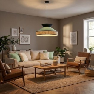 Alfeo Green Ceiling Lamp
