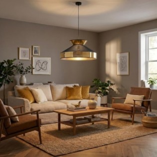 Alfeo Black Ceiling Lamp