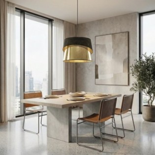 Tareto Black+Gold Ceiling Lamp