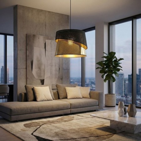 Tareto Black+Gold Ceiling Lamp