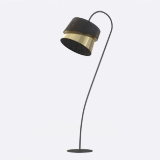 Tareto Black+Gold Floor Lamp