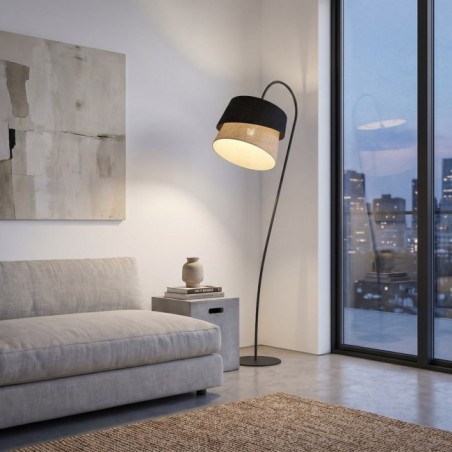 Tareto Black Floor Lamp