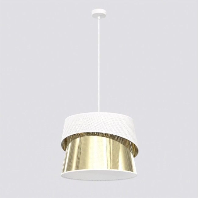 Tareto White+Gold Ceiling Lamp