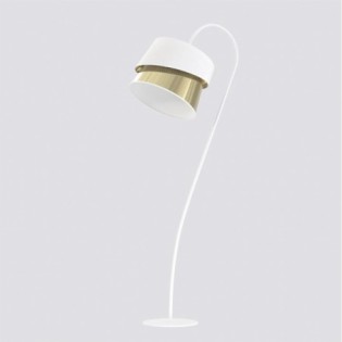 Tareto White+Gold Floor Lamp