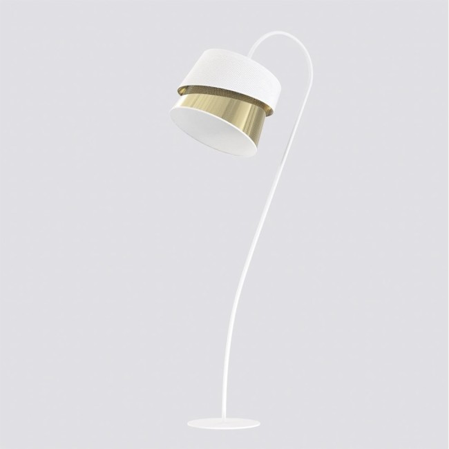 Tareto White+Gold Floor Lamp