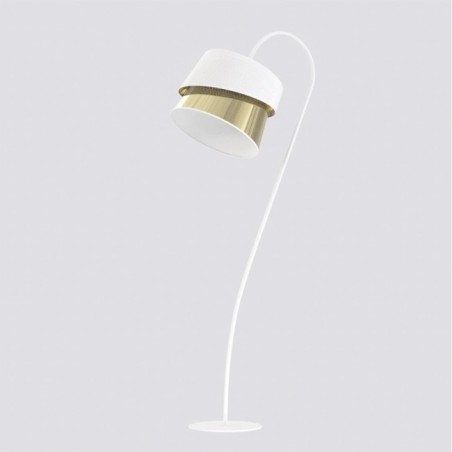 Tareto White+Gold Floor Lamp