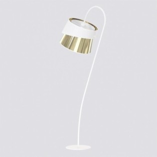 Tareto White+Gold Floor Lamp