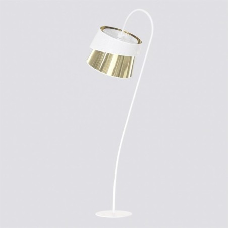 Tareto White+Gold Floor Lamp