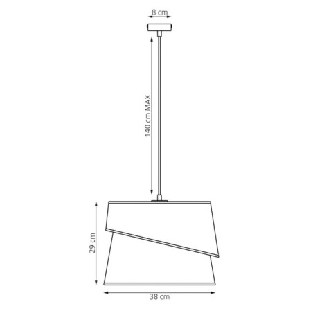 Tareto White Ceiling Lamp