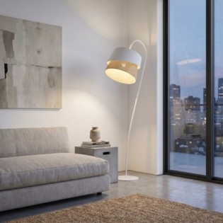Tareto White Floor Lamp