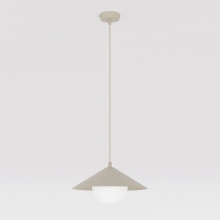 Osum S Beige Opal Ceiling Lamp
