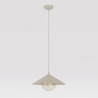 Osum S Beige Amber Ceiling Lamp
