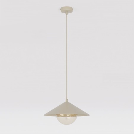 Osum S Beige Amber Ceiling Lamp