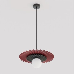 Drino Ceiling Lamp Garnet+Black