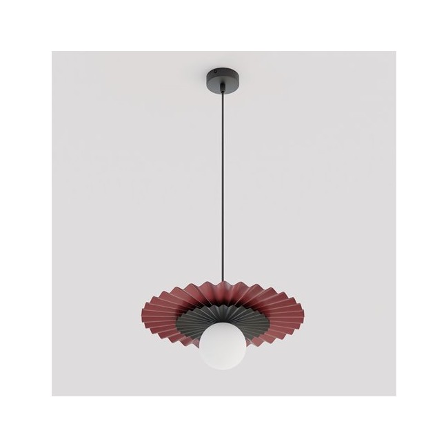 Drino Ceiling Lamp Garnet+Black