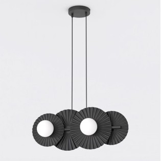 Drino Black Ceiling Lamp (4 lights)
