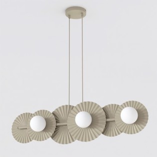 Drino Beige Ceiling Lamp (6 lights)