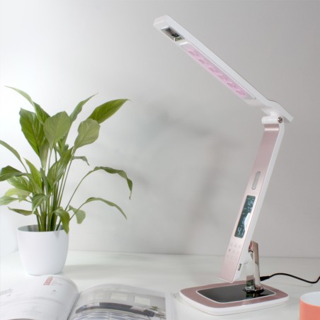 LED Desk lamp with alarm clock Berilo CCT Dim (10W)