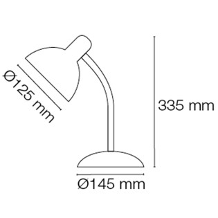 Led desk lamp Retro Parga