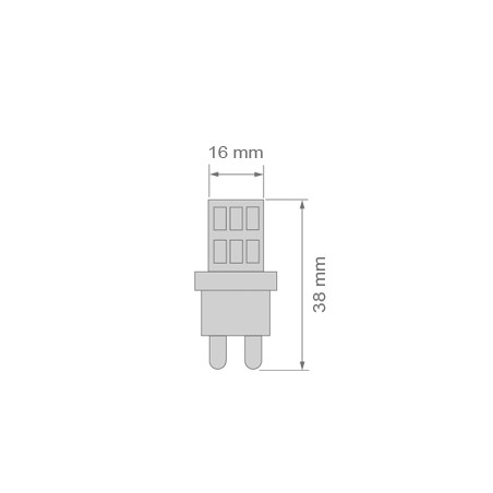 LED Bulb G9 Mini (3W - 4000ºK)