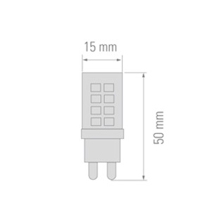 Light bulb LED G9 (3.5W)
