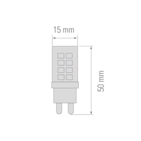 Light bulb LED G9 (3.5W)
