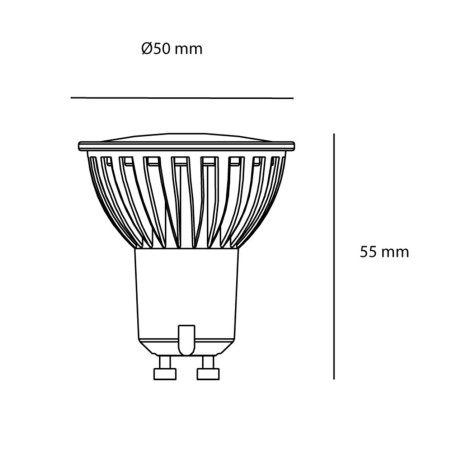 Light bulb led 7W GU10 (dimmable)