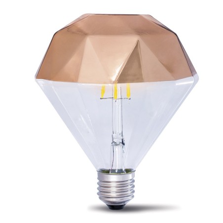LED-Deko-Glühbirne E27 Prisma-Kupfer (10W)