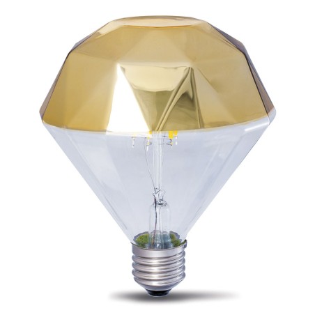 Dekorative LED-Glühbirne E27 Prisma Gold (10W)