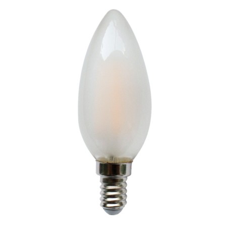 LED Light Bulb Candle matt glass E14 warm light (4W)