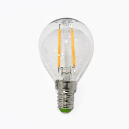 Spherical LED Light Bulb E14 cold light (2W)